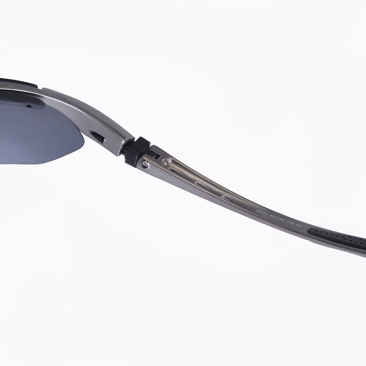 Walleva WSG001 Polarized Sunglasses — Rx-Ready with Hat Clip — Titanium