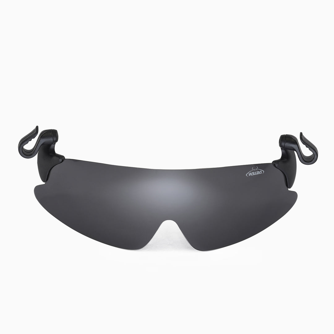 Walleva WSG003 Polarized Hat-Clip Sport Sunglasses — Black