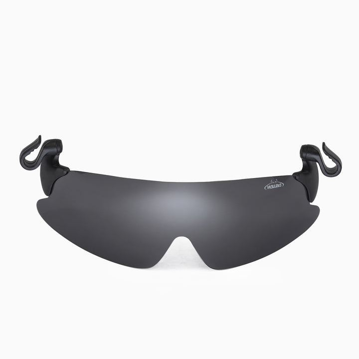 Walleva WSG003 Polarized Hat-Clip Sport Sunglasses — Black