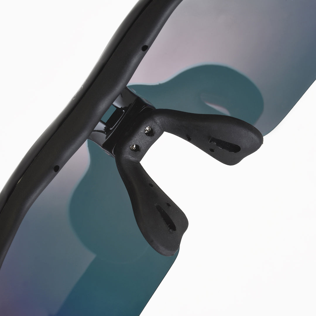Walleva WSG001 Polarized Sunglasses — Rx-Ready with Hat Clip — Fire Red