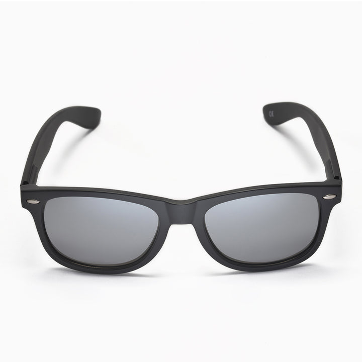 Walleva Kudo Polarized Sunglasses — Black Frame / Titanium