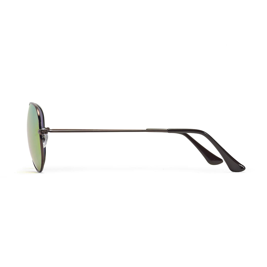 Walleva Pilo Polarized Sunglasses — Aluminum Alloy Frame — Gold Frame / 24K Gold Mirror