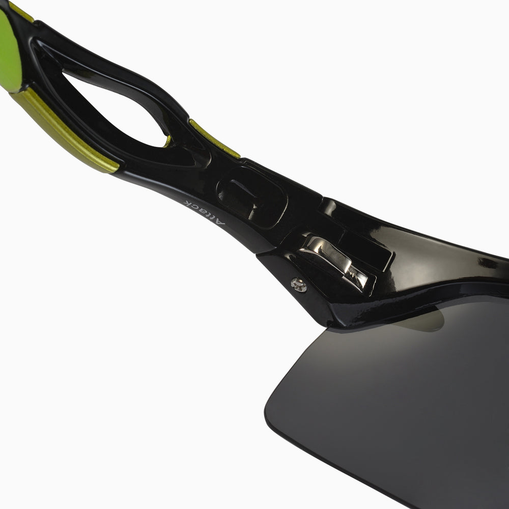 Walleva WSG002 Polarized Sport Sunglasses — Black#color_black