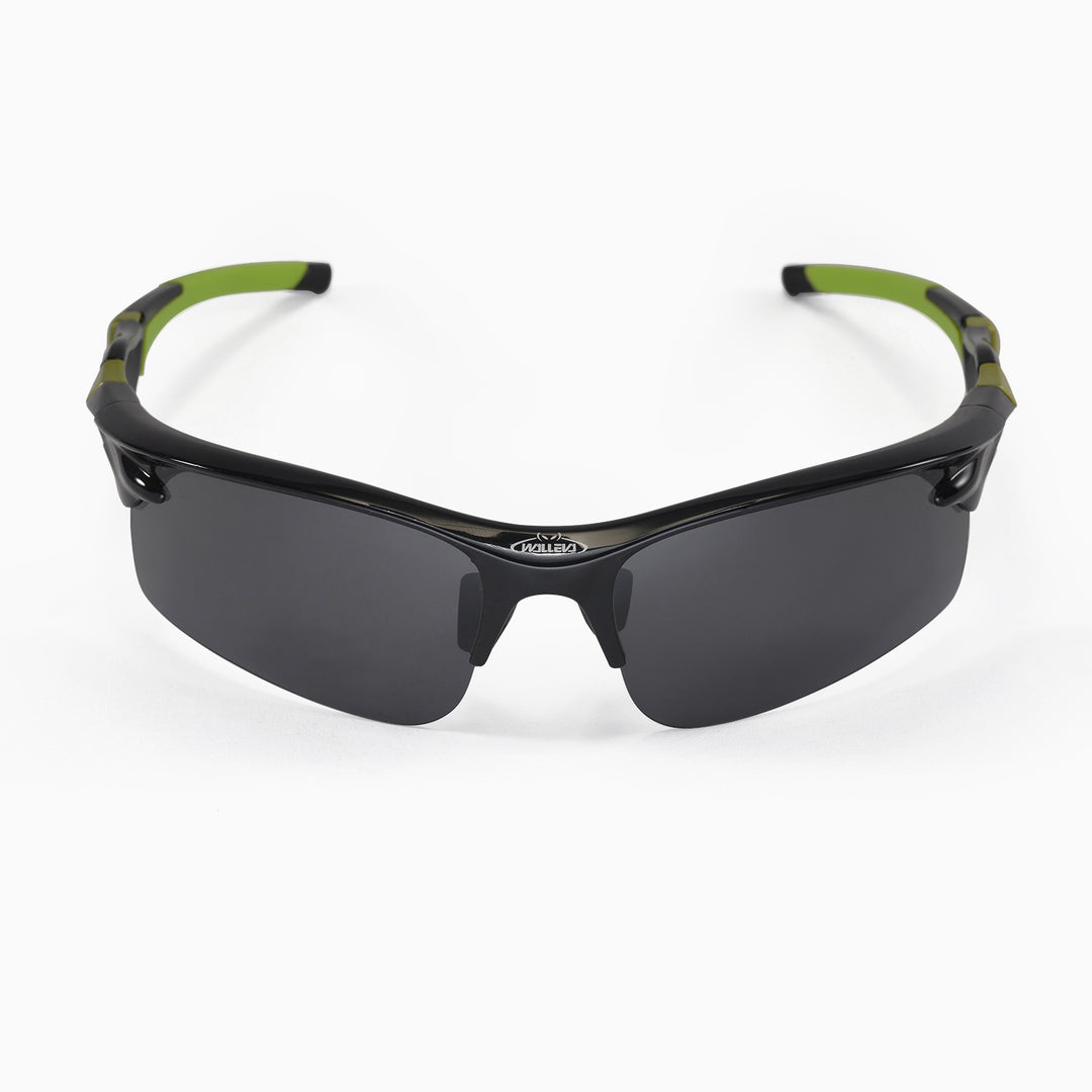 Walleva WSG002 Polarized Sport Sunglasses — Black