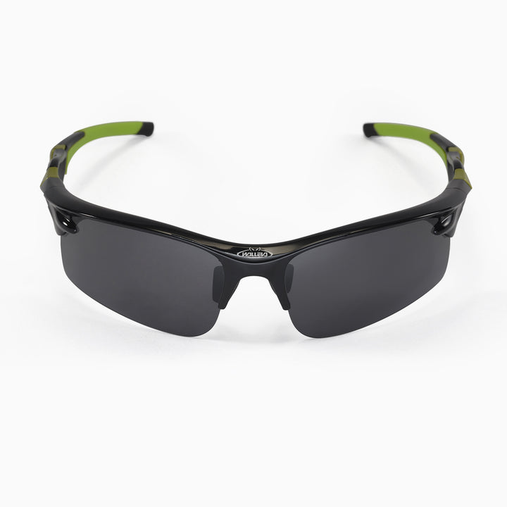 Walleva WSG002 Polarized Sport Sunglasses — Black