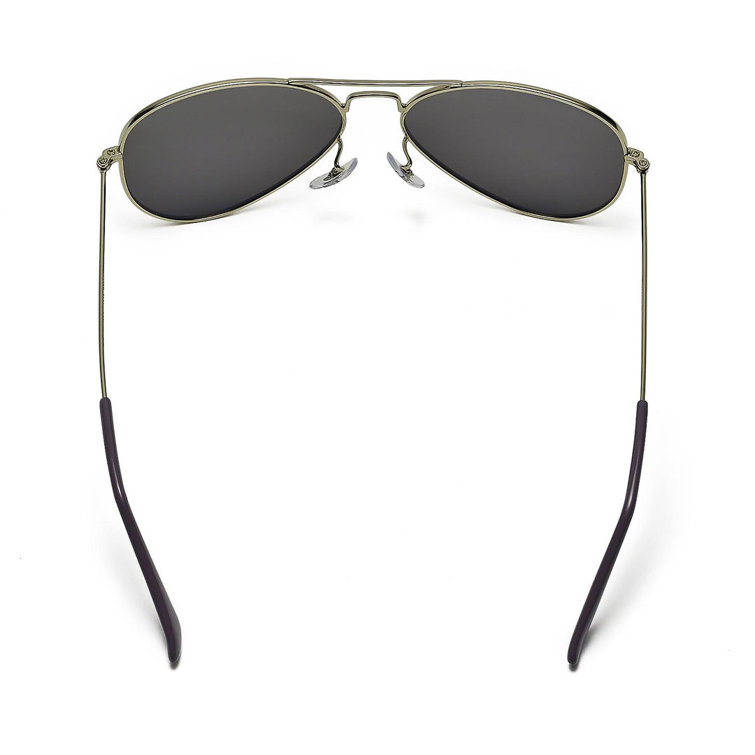 Walleva Pilo Polarized Sunglasses — Aluminum Alloy Frame — Titanium Frame / Titanium Mirror