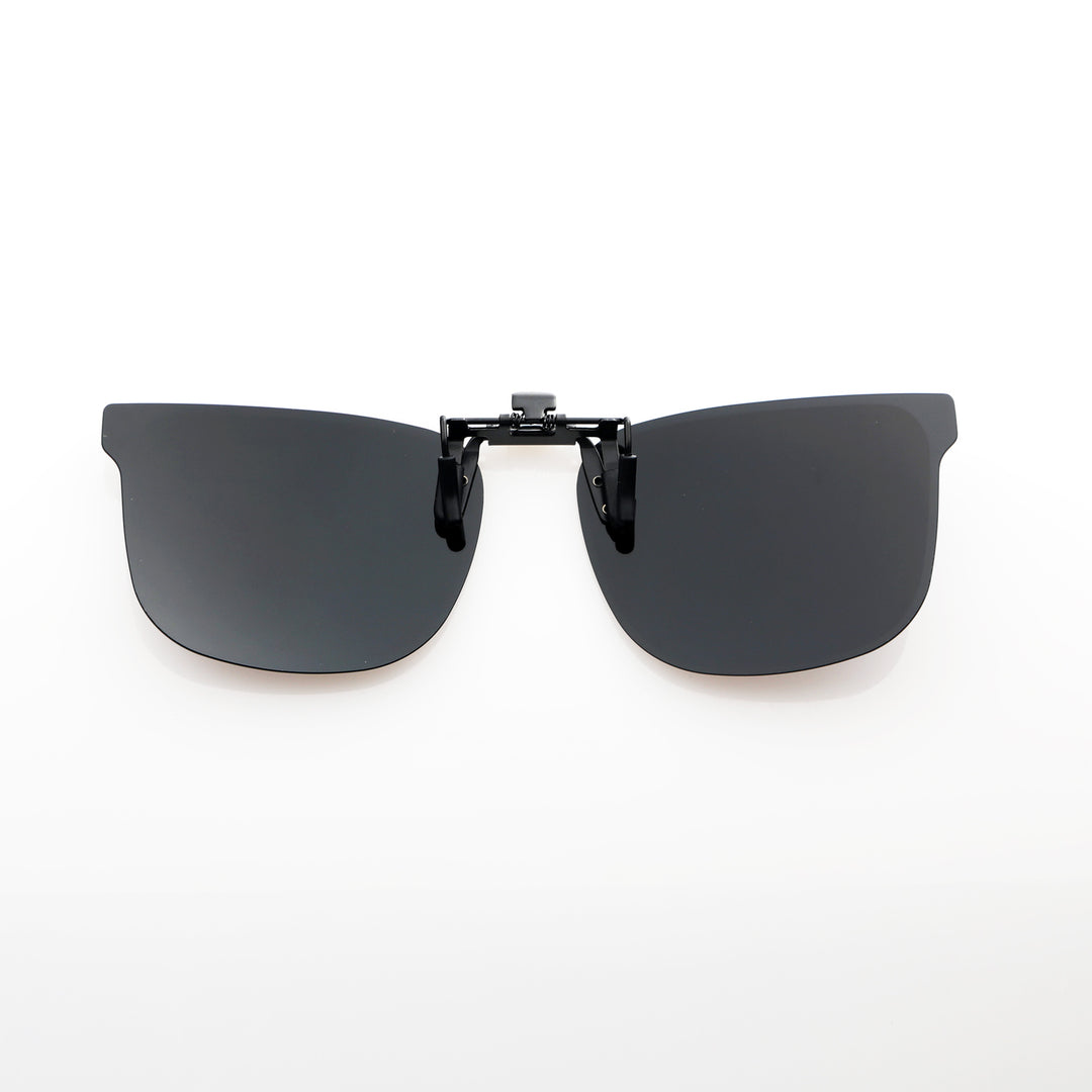 Walleva Polarized Clip-On Flip-Up Sunglasses — Blue