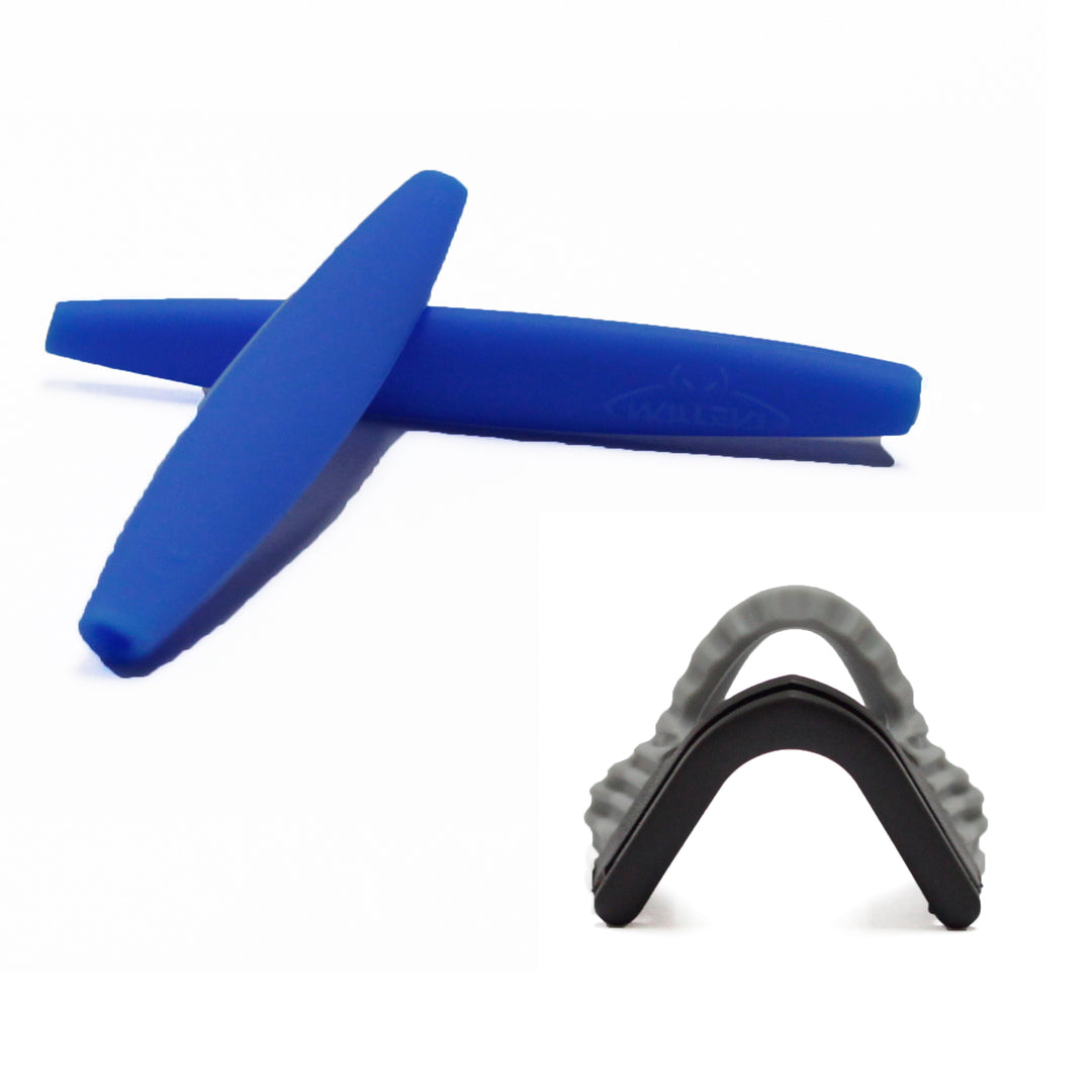 Blue earsocks + grey nose pads