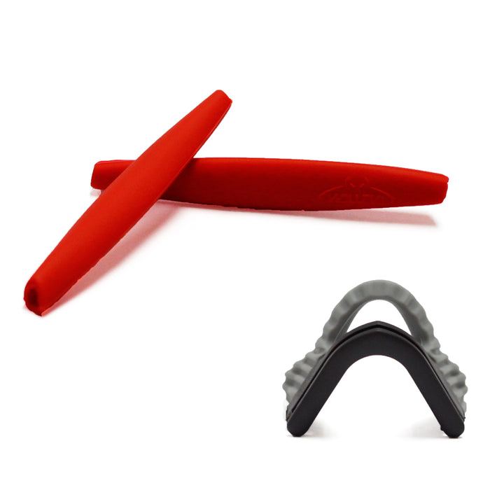 Red earsocks + grey nose pads