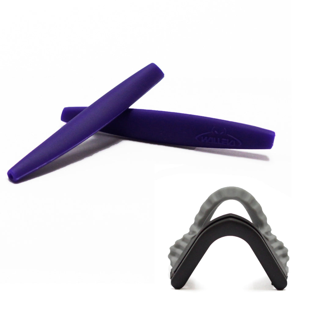 Purple earsocks + grey nose pads