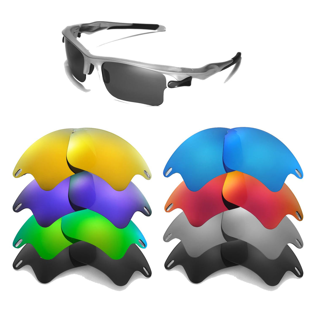 Walleva Replacement Lenses for Oakley Fast Jacket XL (OO9156 Series)
