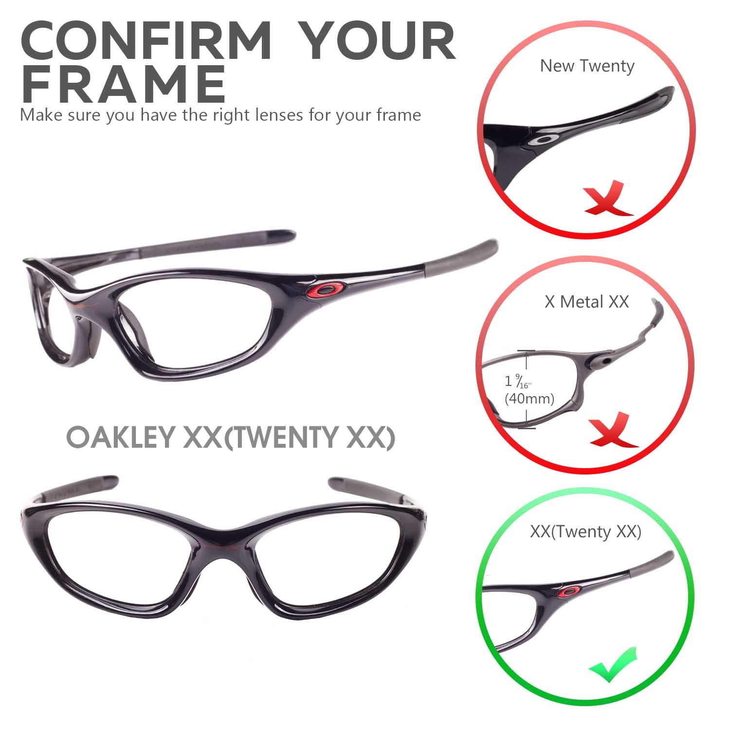 Walleva Replacement Lenses for Oakley Twenty XX – Walleva, LLC