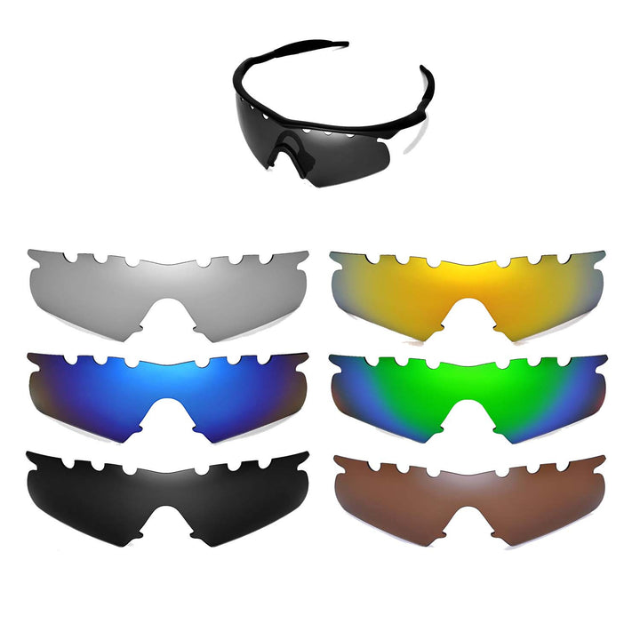 Walleva Replacement Lenses for Oakley M Frame Hybrid (Vented)