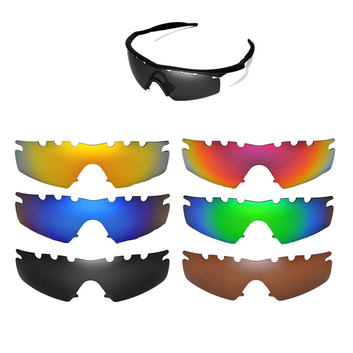 Walleva Replacement Lenses for Oakley M Frame Strike (Vented)