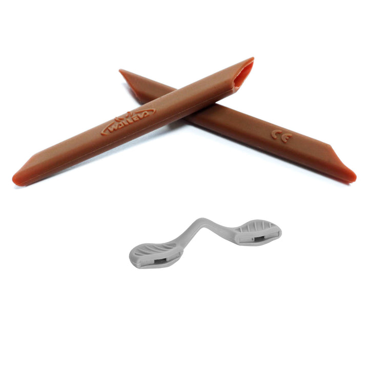 Brown earsocks + grey nose pads