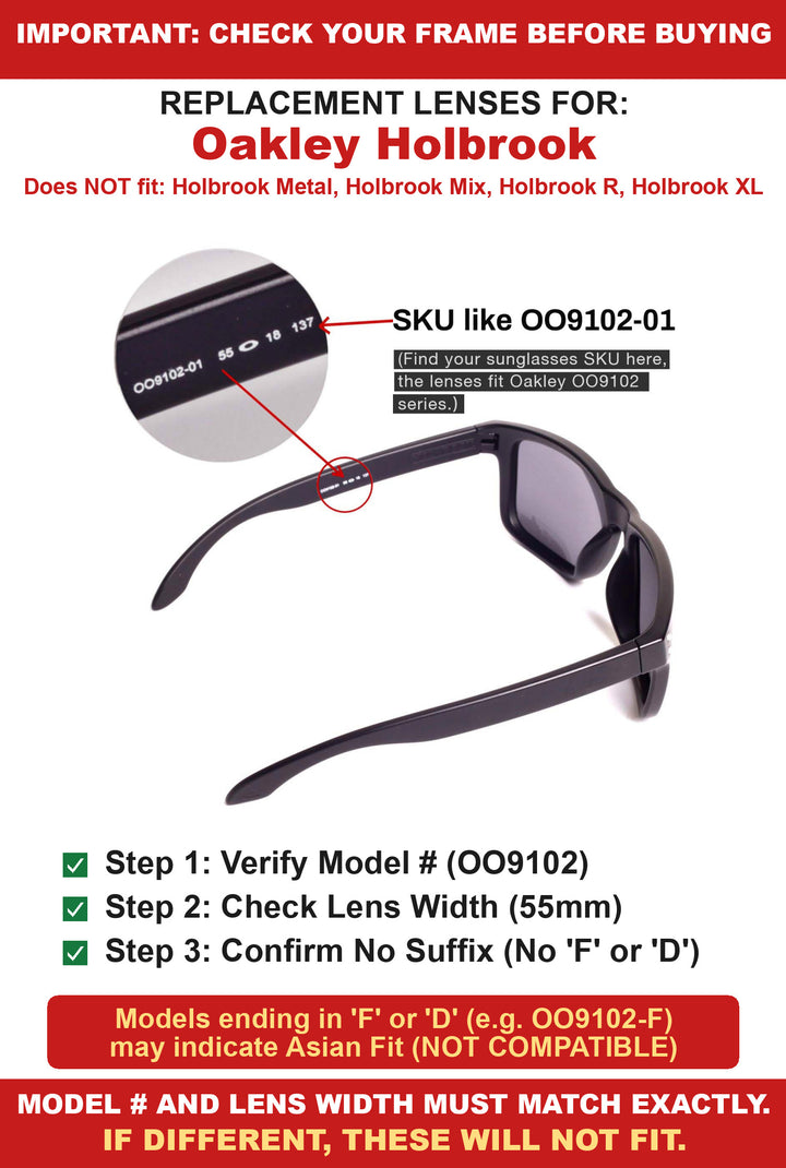 Verify your Oakley Holbrook frame