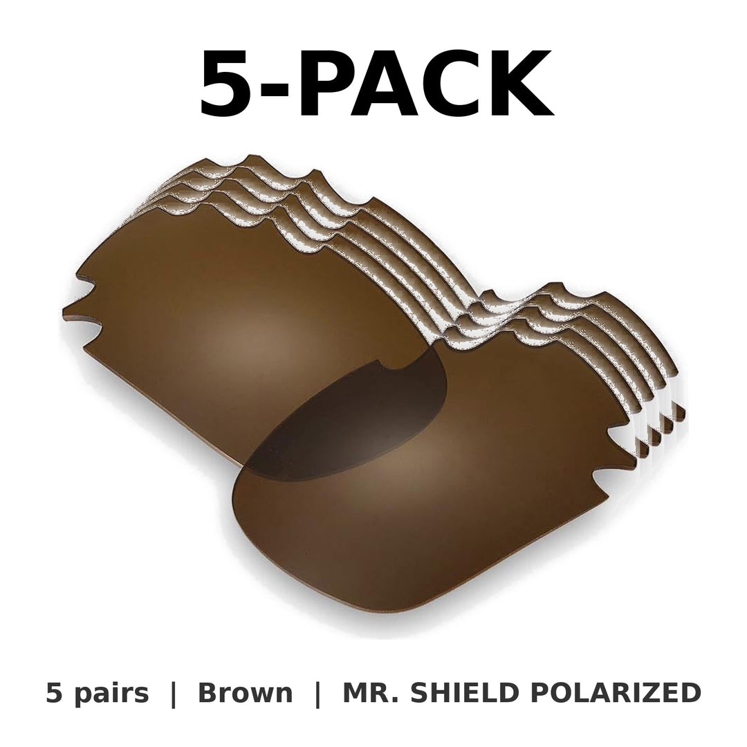 Brown Mr. Shield Polarized | 5-Pack