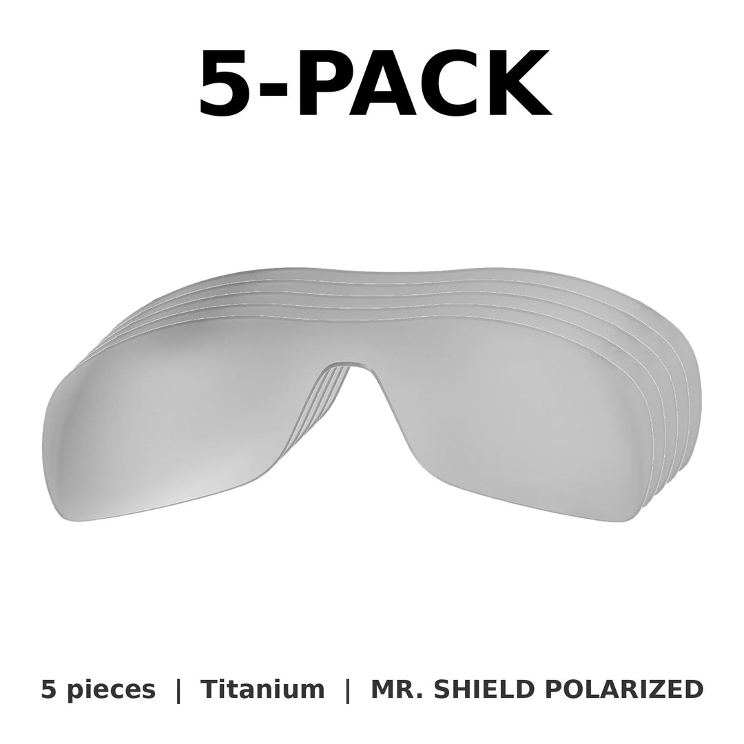 Titanium Mr. Shield Polarized | 5-Pack