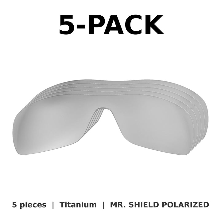 Titanium Mr. Shield Polarized | 5-Pack
