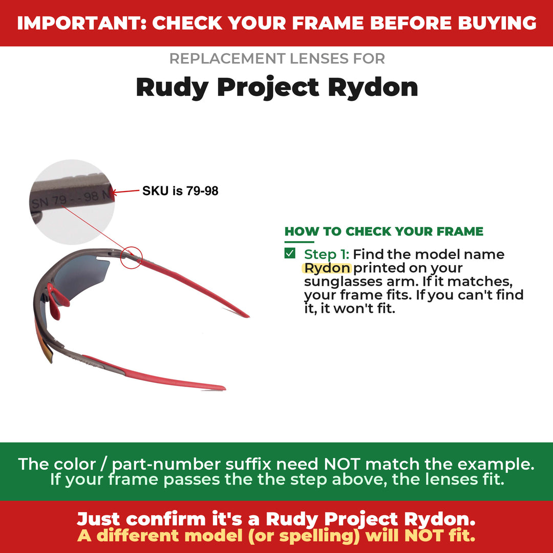 Verify your Rudy Project Rydon frame