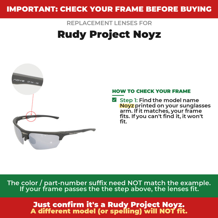 Verify your Rudy Project Noyz frame