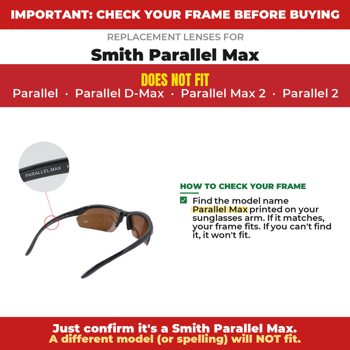 Verify your Smith Parallel Max frame