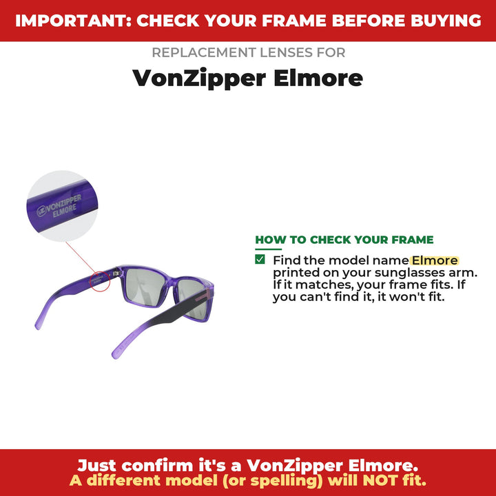 Verify your VonZipper Elmore frame