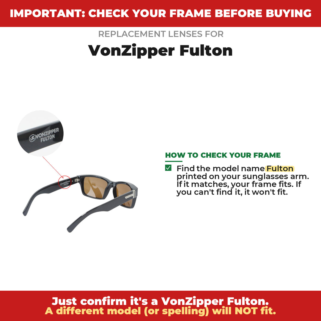 Verify your VonZipper Fulton frame