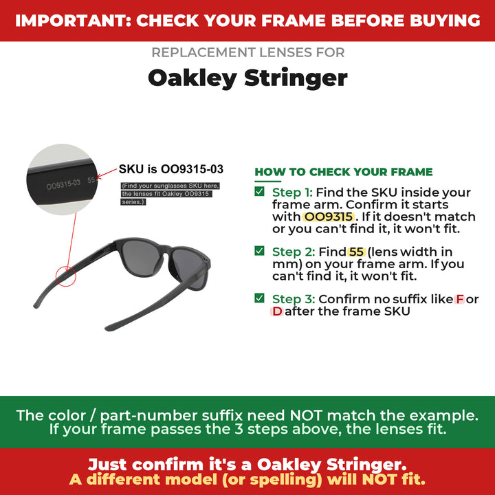 Verify your Oakley Stringer frame
