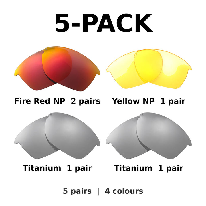 5-Pack Mix: FR NP x2 + YL NP + TI ISARC + TI