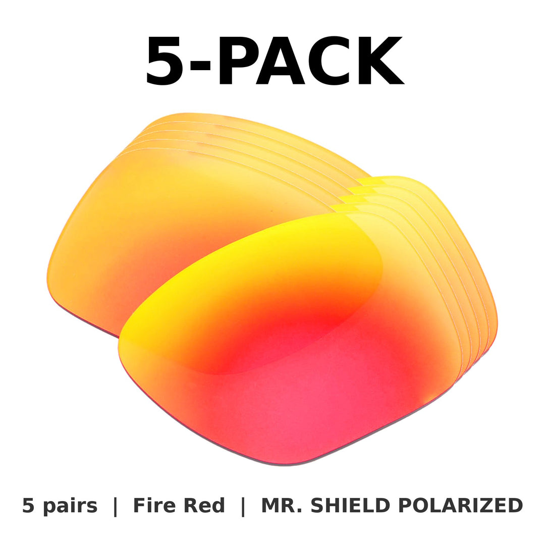 Fire Red Mr. Shield Polarized | 5-Pack