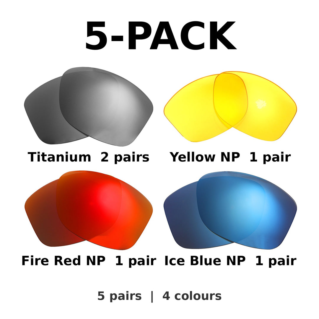 5-Pack Mix: TI ISARC x2 + YL NP + FR NP + BL NP
