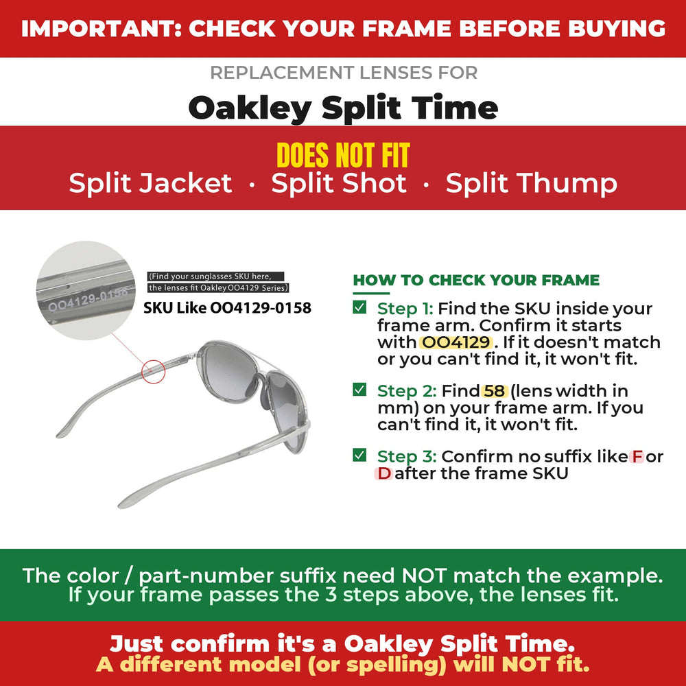 Verify your Oakley Split Time frame#color_shared