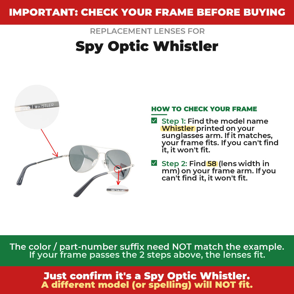 Verify your Spy Optic Whistler frame#color_shared
