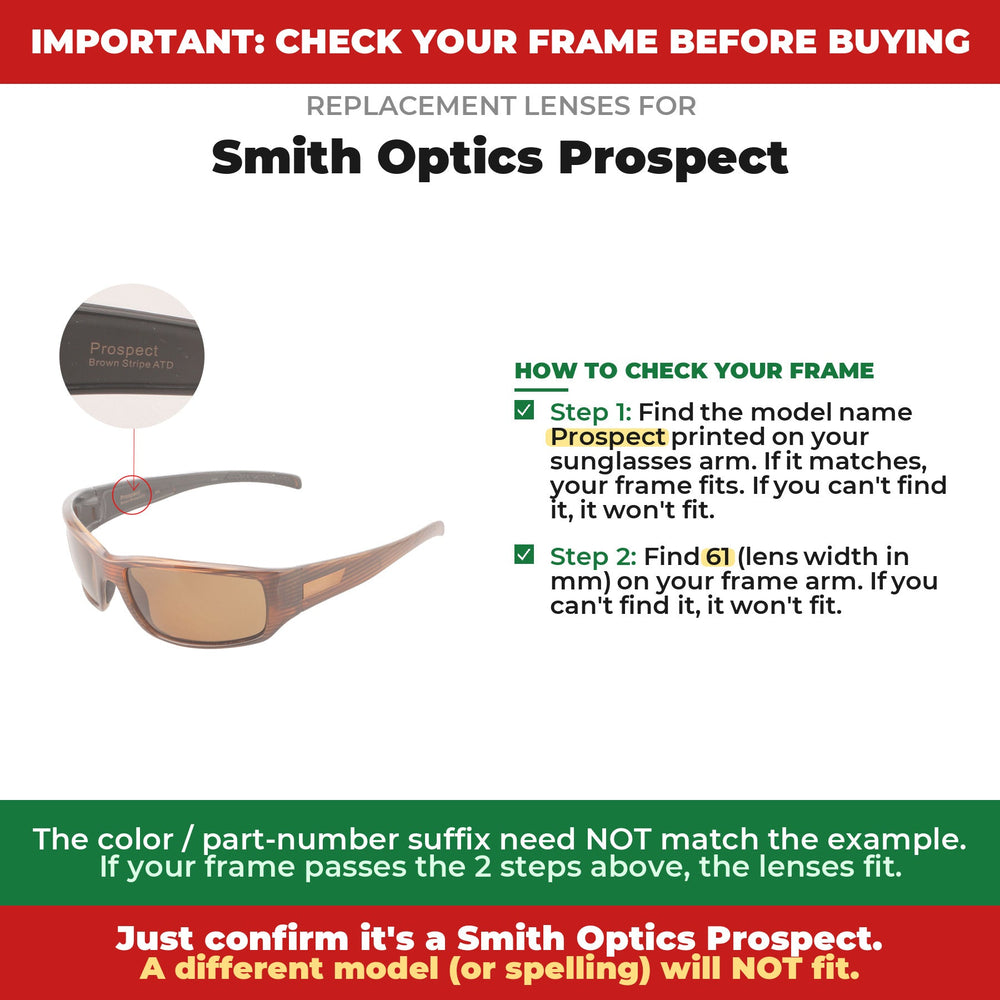 Verify your Smith Optics Prospect frame#color_shared