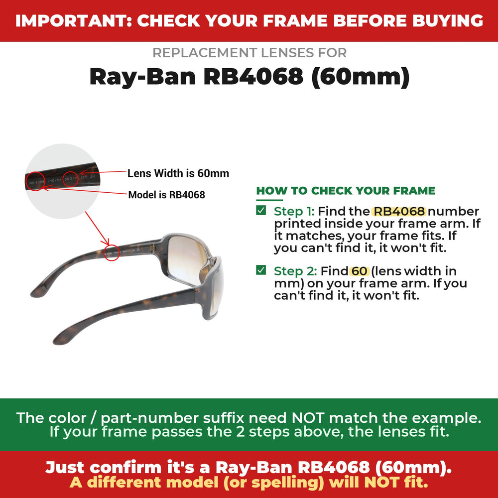 Verify your Ray-Ban RB4068 (60mm) frame#color_shared