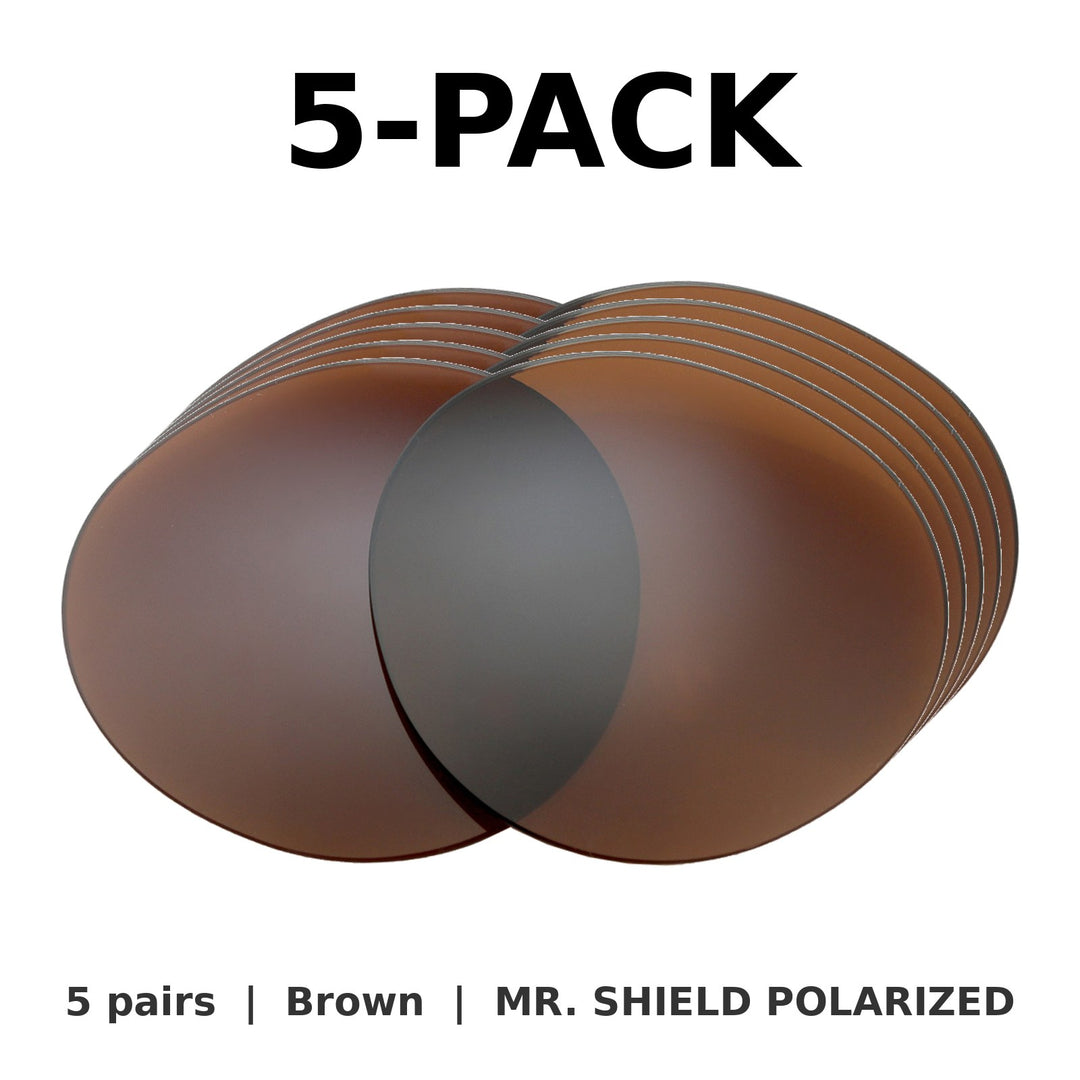 Brown Mr. Shield Polarized | 5-Pack
