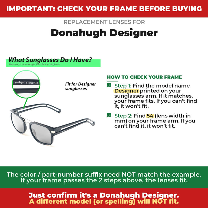 Verify your Donahugh Designer frame