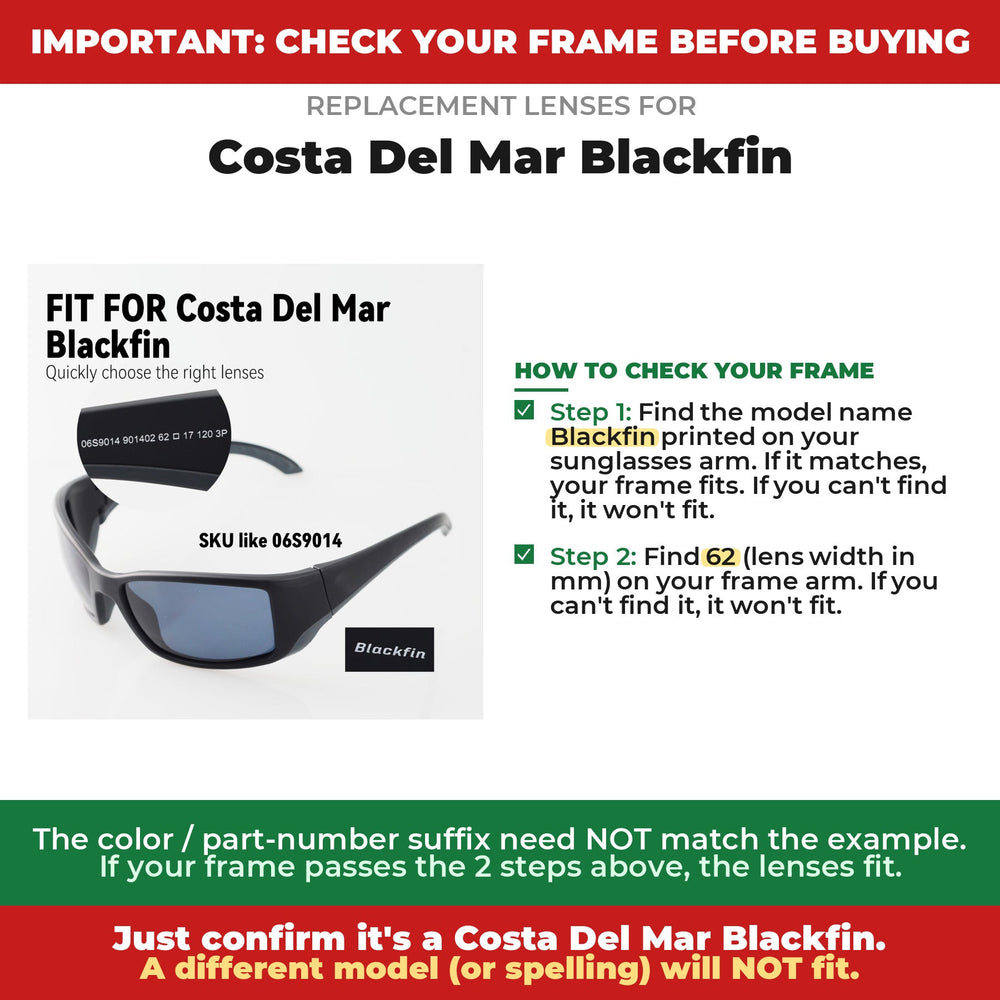 Verify your Costa Del Mar Blackfin frame#color_shared