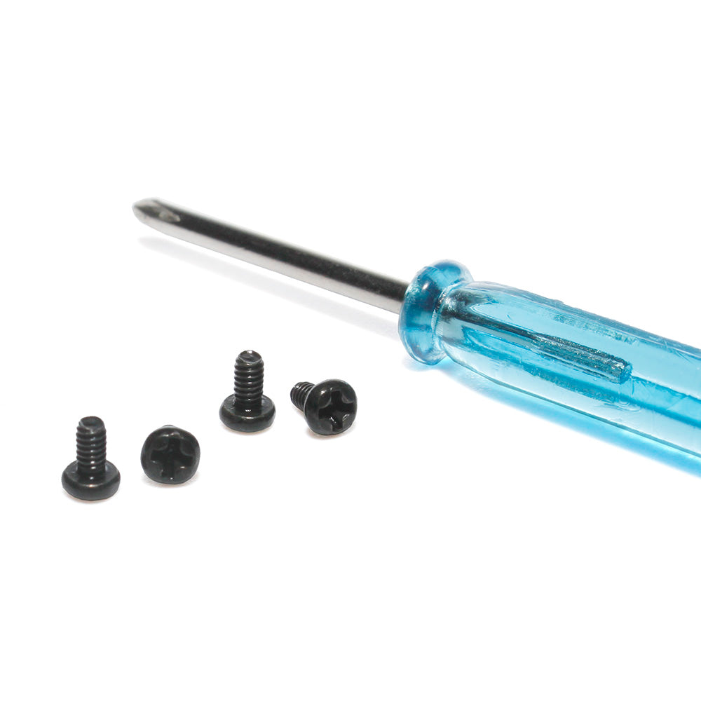 Walleva Replacement Screws and Screwdriver Kit for Ray-Ban RB3183 (63mm)