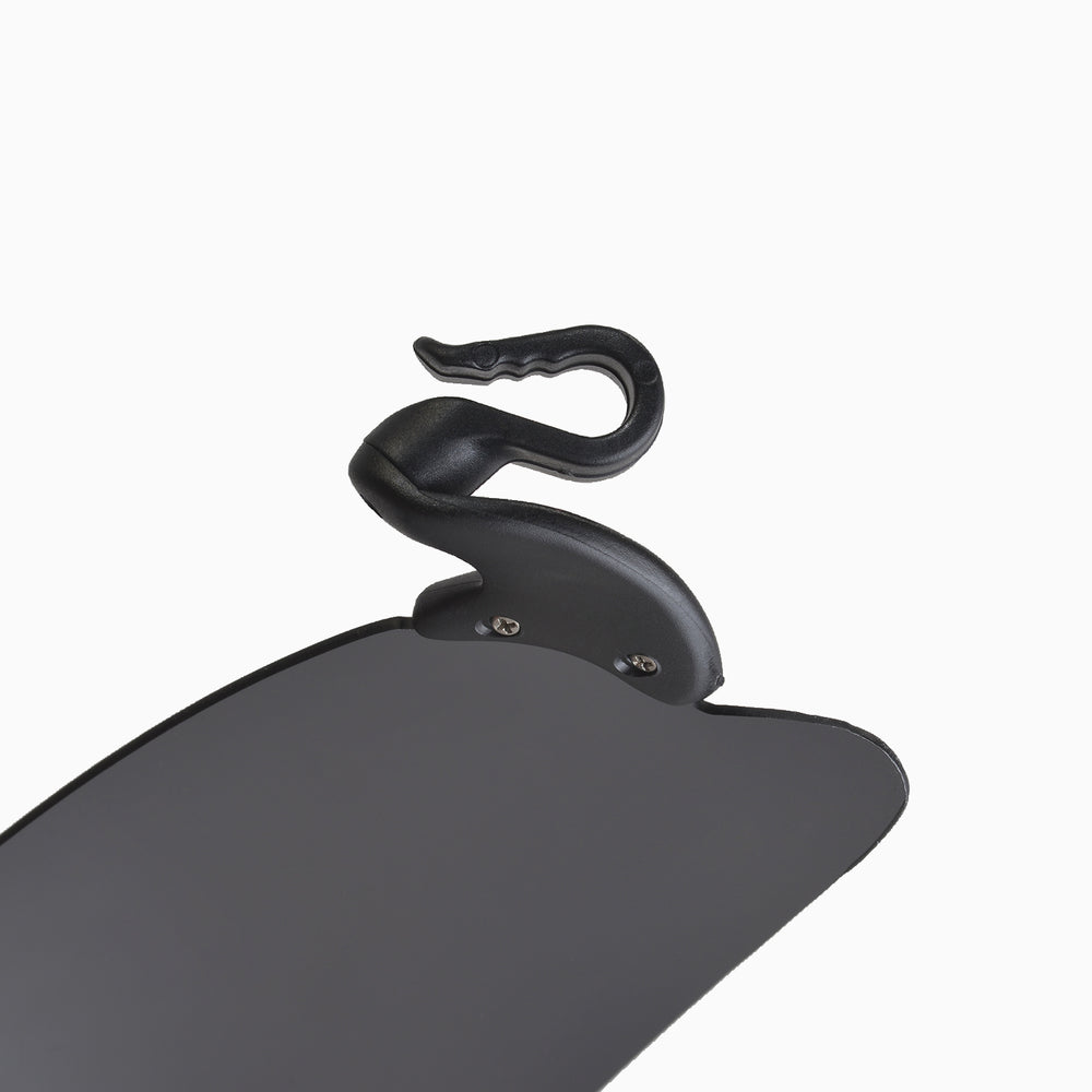 Walleva WSG003 Polarized Hat-Clip Sport Sunglasses — Black#color_black