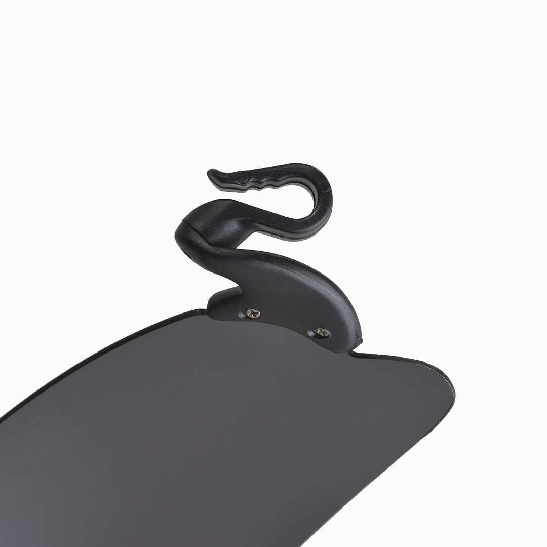 Walleva WSG003 Polarized Hat-Clip Sport Sunglasses — Black