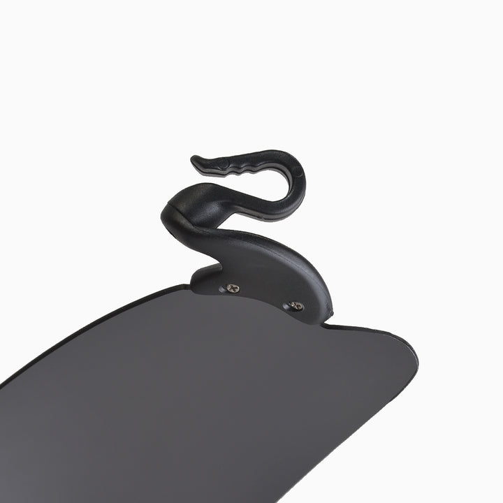 Walleva WSG003 Polarized Hat-Clip Sport Sunglasses — Black