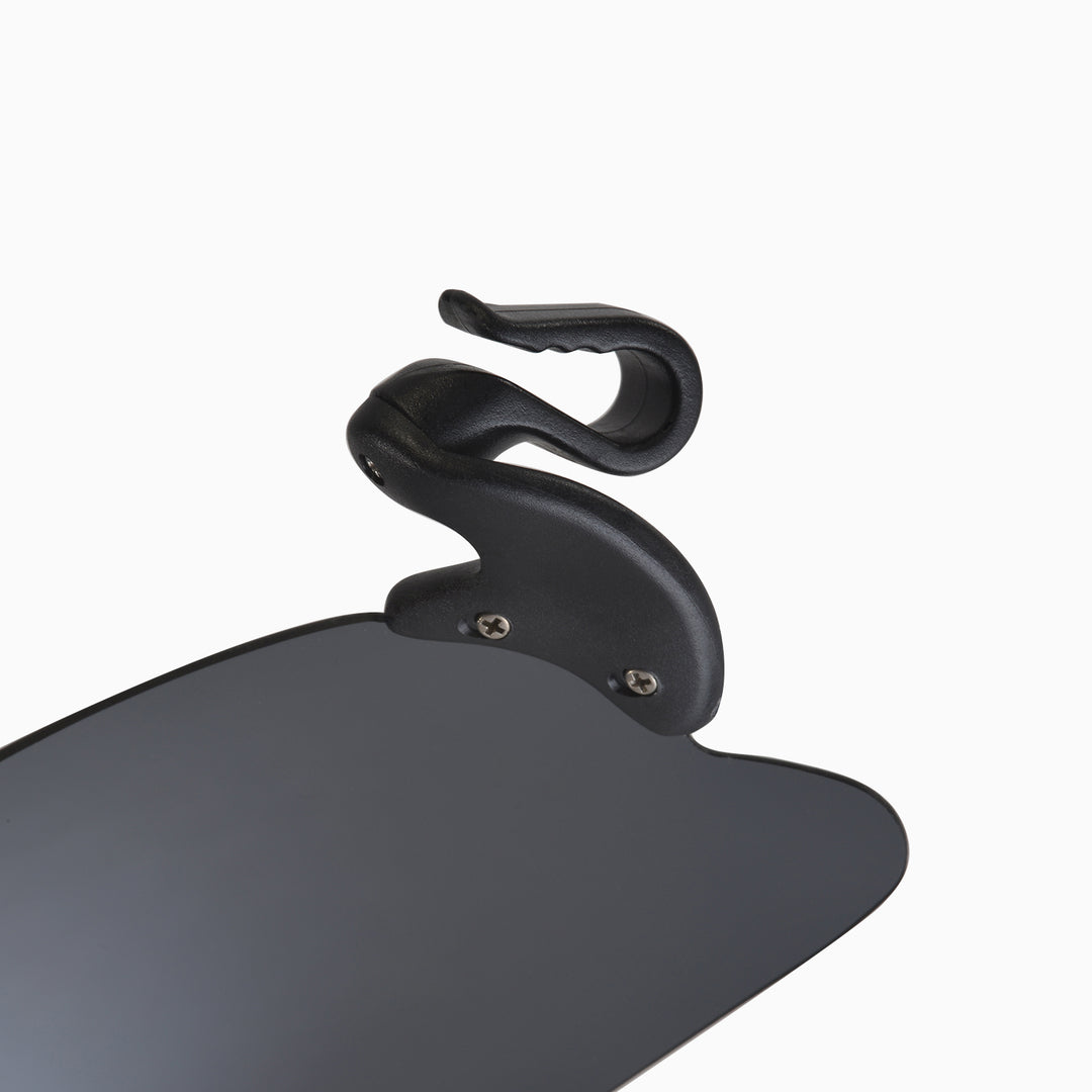 Walleva WSG003 Polarized Hat-Clip Sport Sunglasses — Titanium