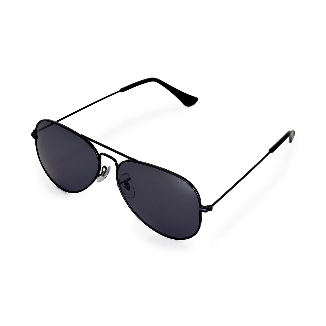 Walleva Pilo Polarized Sunglasses — Aluminum Alloy Frame — Black Frame / Black Polarized#style_black-frame-black-polarized