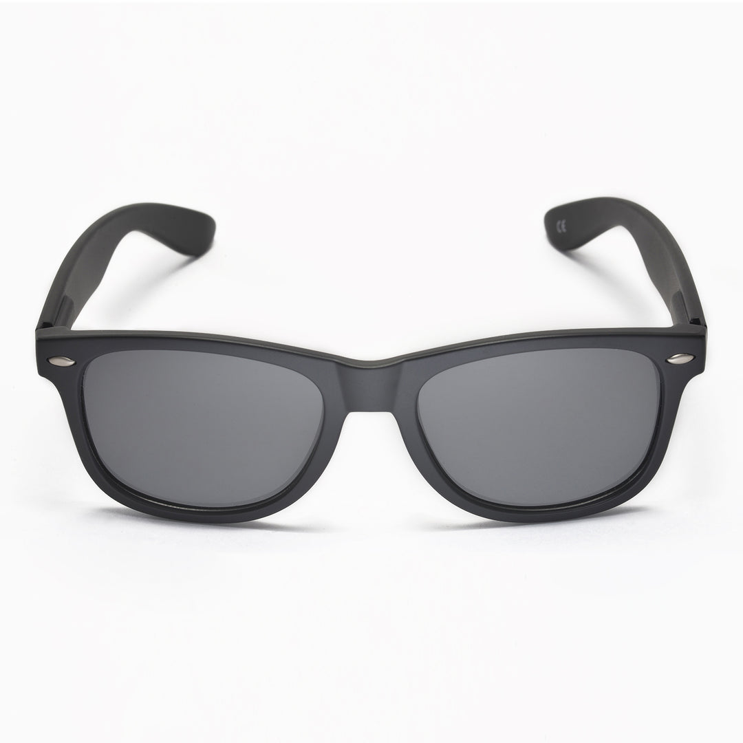 Walleva Kudo Polarized Sunglasses — Black Frame / Black Polarized