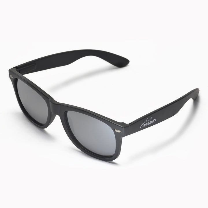 Walleva Kudo Polarized Sunglasses — Black Frame / Titanium