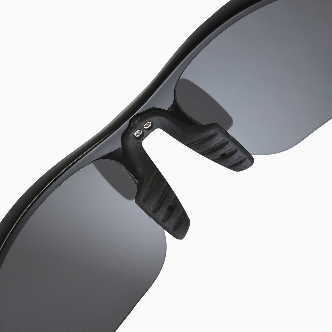 Walleva WSG002 Polarized Sport Sunglasses — Black