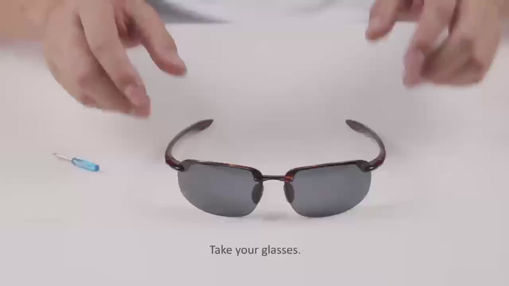 How to install replacement lenses: Maui Jim Ho'okipa MJ-407