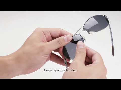 How to install Walleva Replacement Lenses for Ray-Ban RB8301 (59mm)